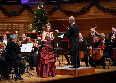 Manfred Obrecht und Rebekka Maeder im KKL Luzern